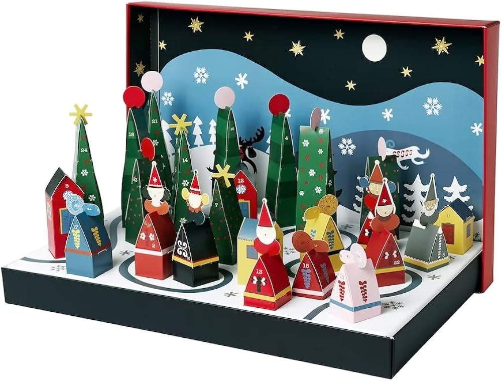 Amazon.co.jp: イケア 2022 アドベントカレンダー 組立て式ボックス