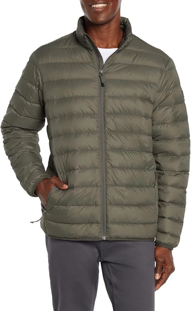 Eddie Bauer Men's Winter Puffer Jacket Lightweight Down Insulation