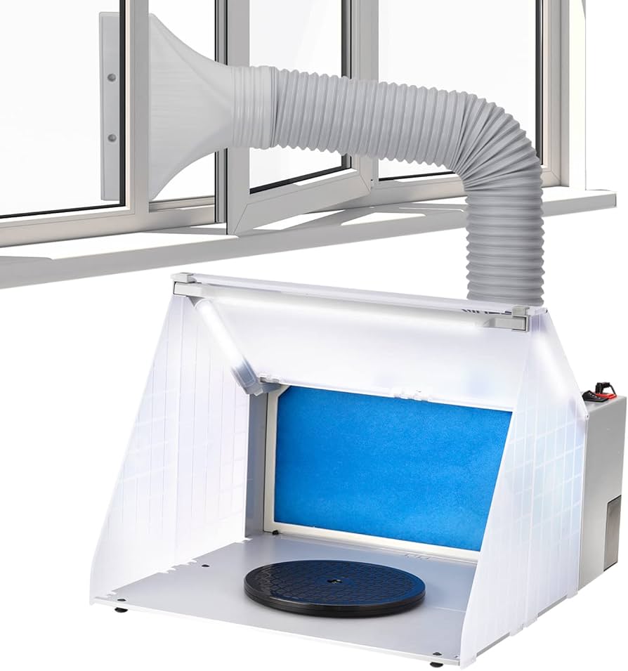 Anesty Duo-Pro 塗装スプレーブース 2基ファン LED照明 新品 Amazon