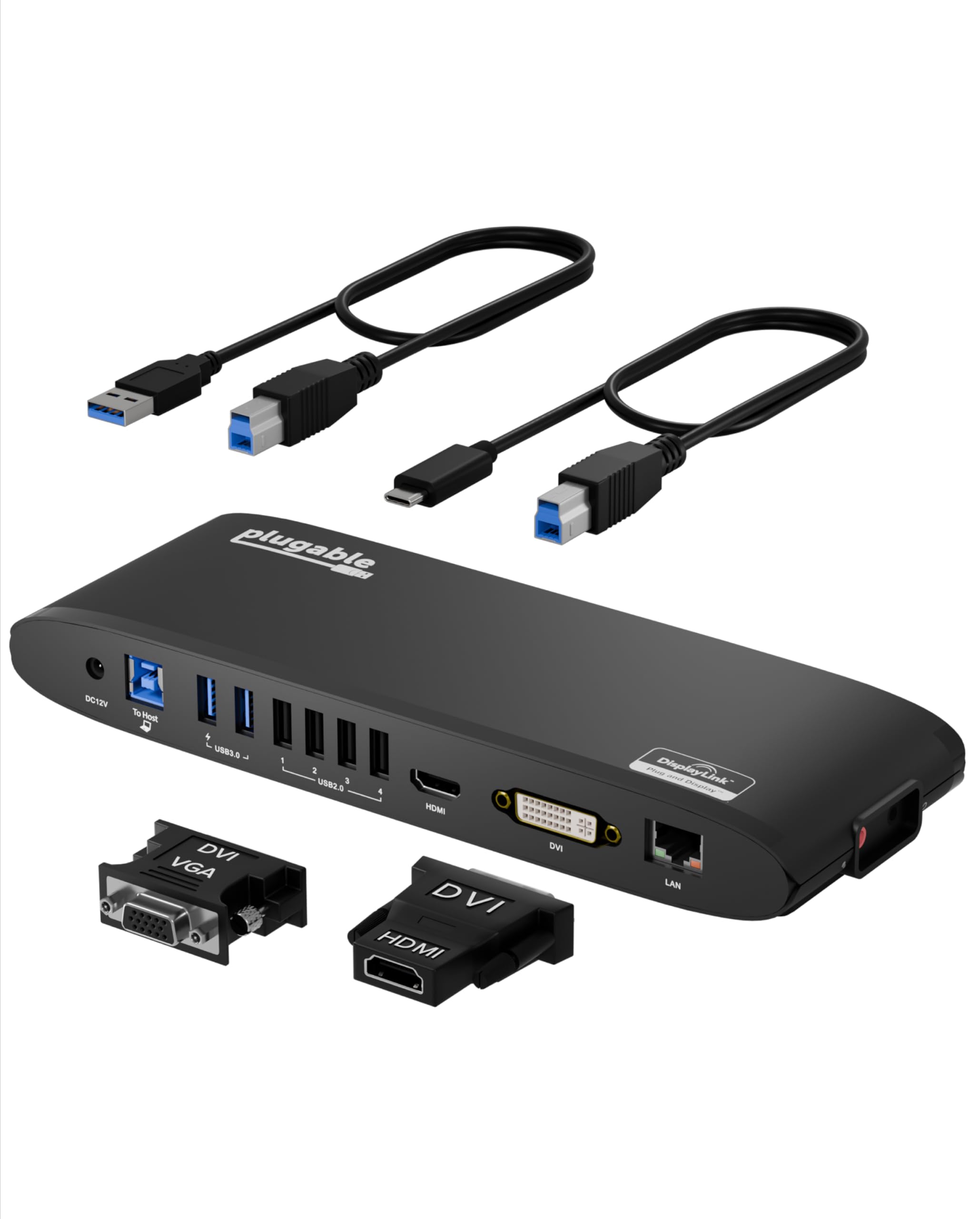Amazon | Plugable USB3.0 ドッキングステーション 横置き Windows