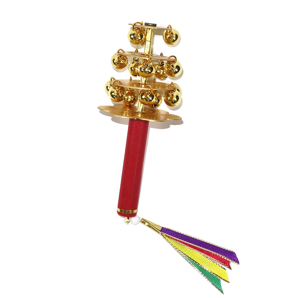 Amazon.co.jp: 神楽鈴 ミニタイプ 12cm 三番叟鈴 幸運鈴 浦安の舞 巫女