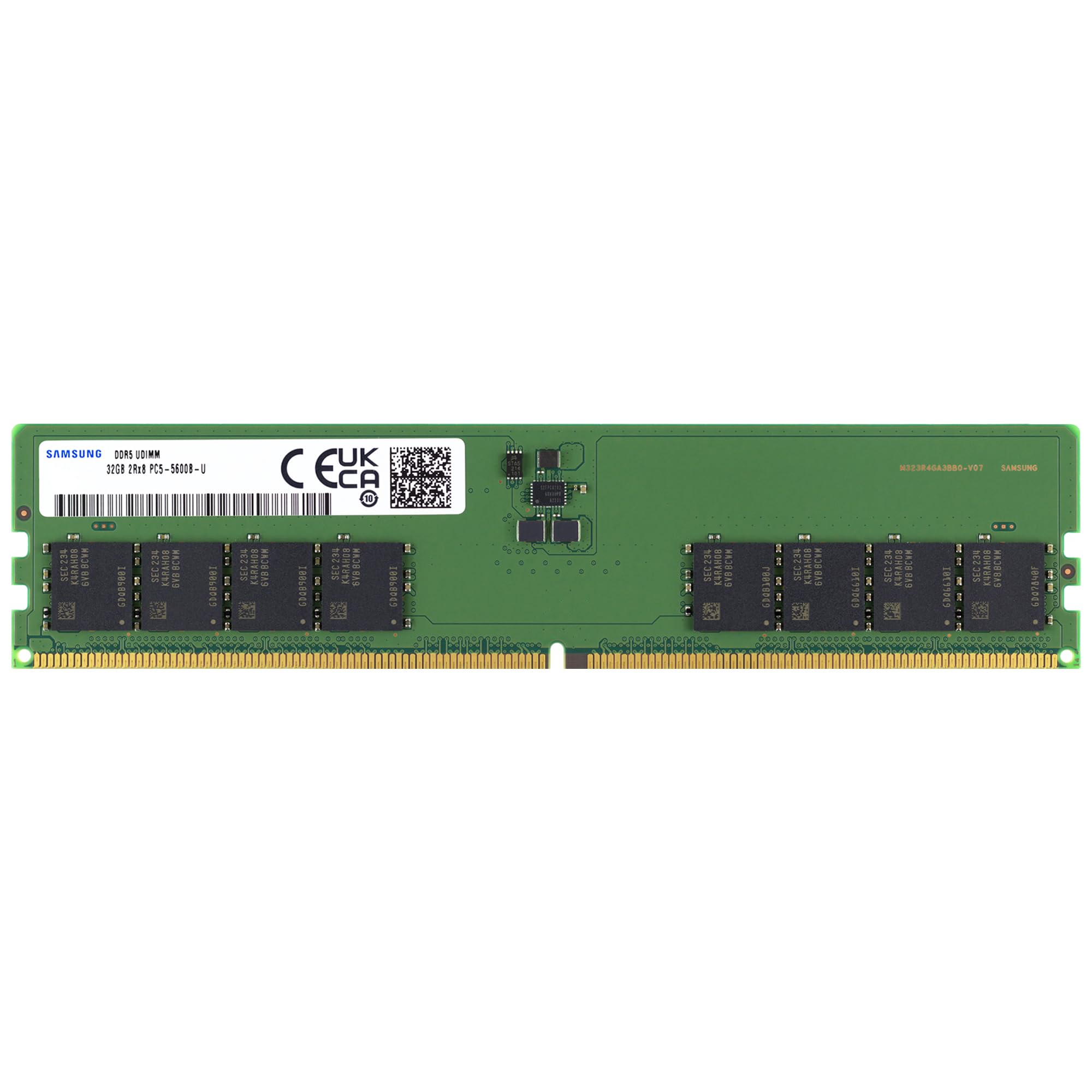 Samsung 32GB DDR5 5600MHz PC5-44800 CL46 UDIMM 2Rx8 Dual Rank 1.1V