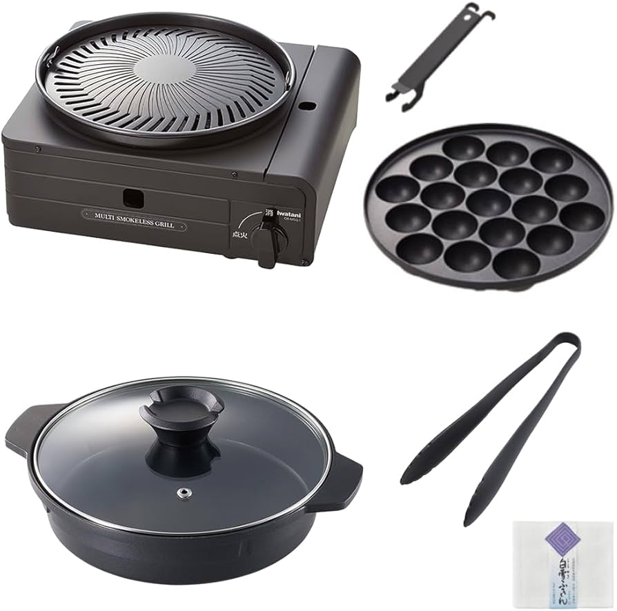 Amazon.co.jp: イワタニ カセットフー マルチスモークレスグリル CB
