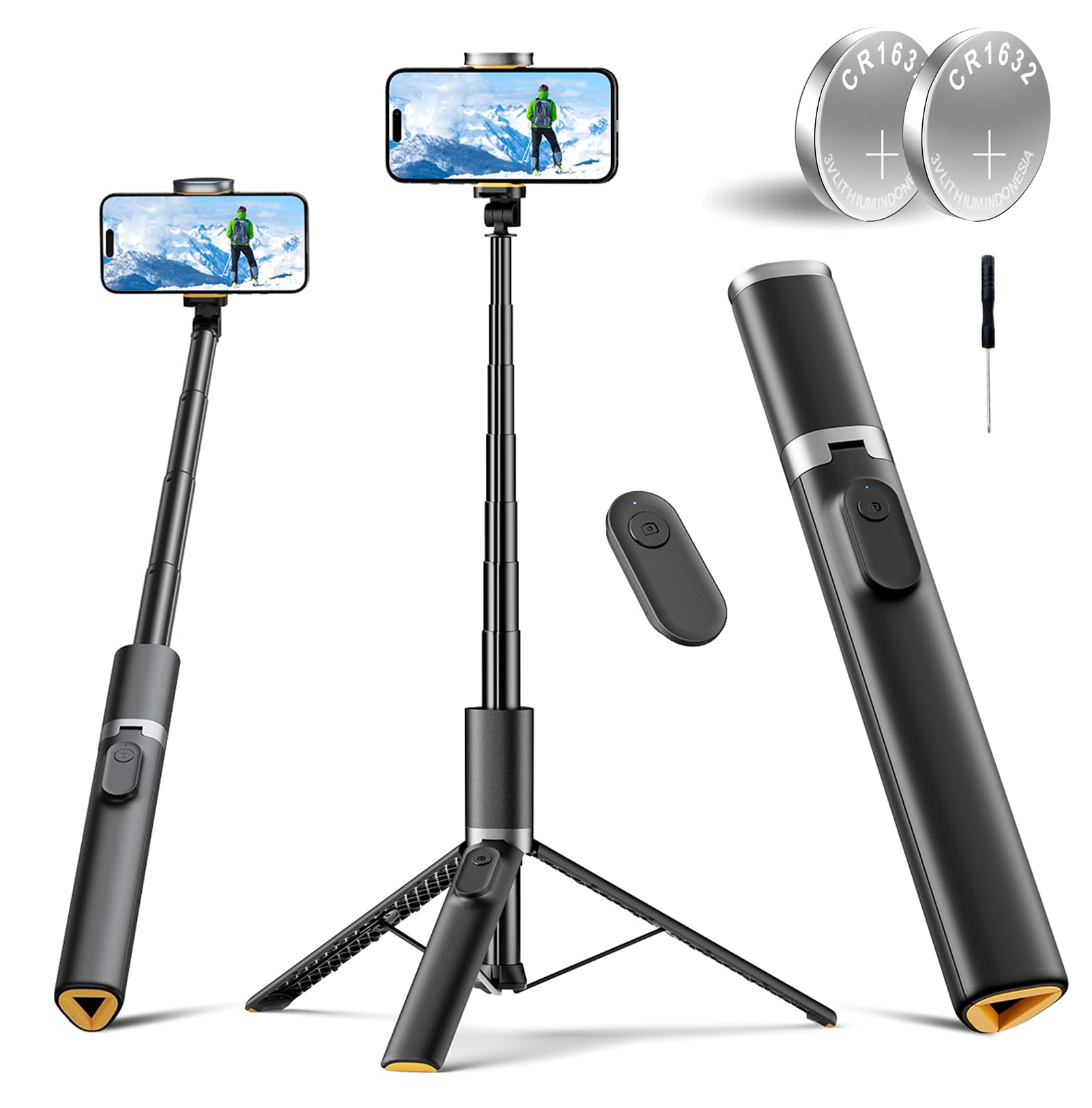 Amazon | 自撮り棒 スマホ 三脚 iphone android アンドロイド対応