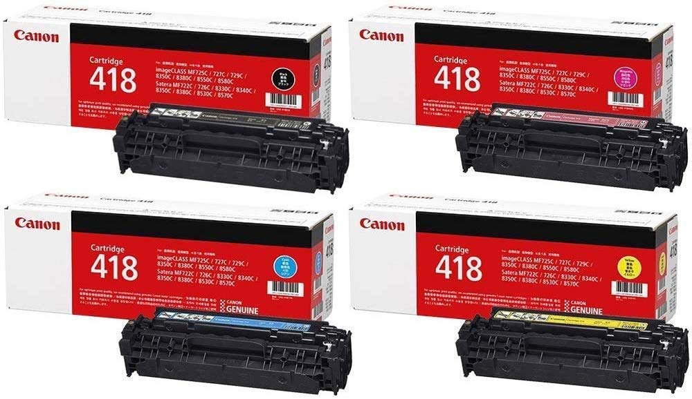 Amazon.co.jp: Canon トナーカートリッジ 418 K,C,M,Y 純正 4本セット
