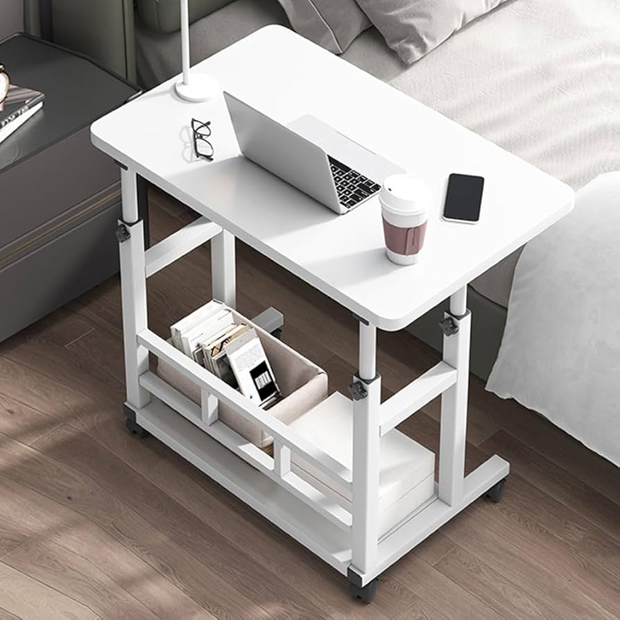 Amazon｜ベッドテーブル 高さ調整(60cm~90cm) ベッドサイドテーブル