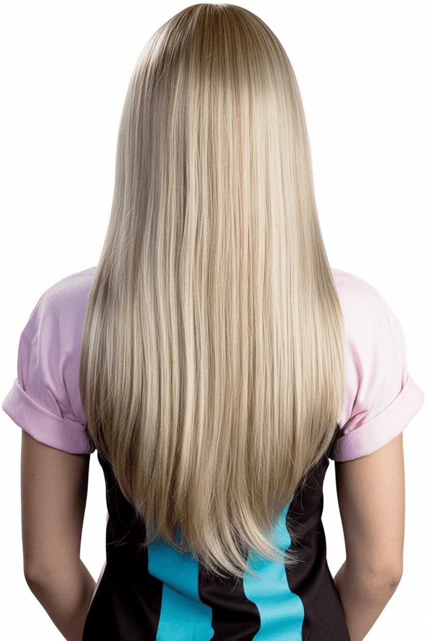 Amazon.com: Enigma Costume Wigs Pop Star Wig – Blonde with Streaks