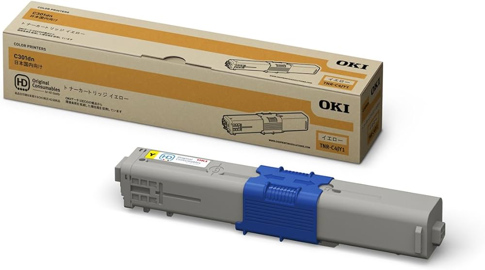 Amazon | OKI 【トナーカートリッジ イエロー (C301dn)】 TNR-C4JY1