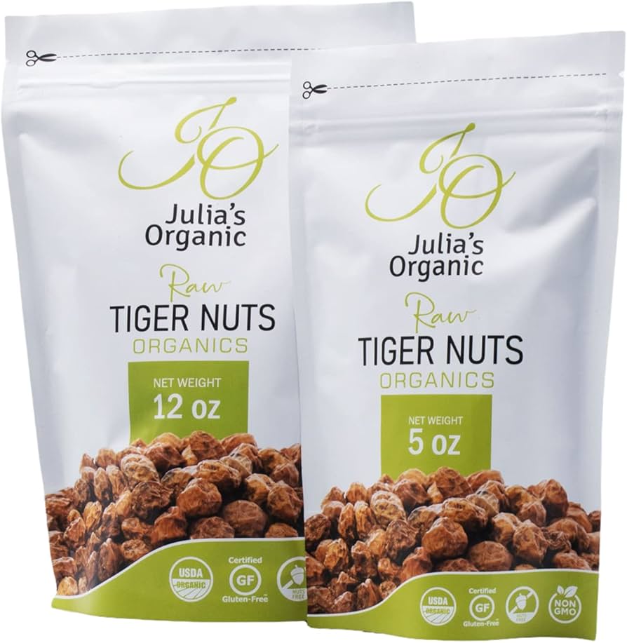 Amazon.com: Julia's Organic Tiger Nuts Snacks, Raw Tigernuts, Low