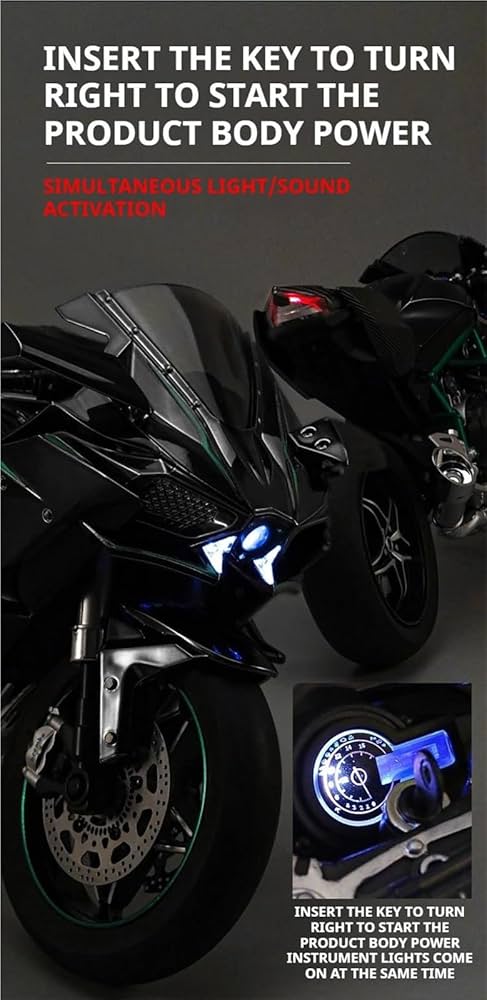 Amazon.co.jp: 1:6 ニンジャ H2R バイクモデル｜合金メタルダイ