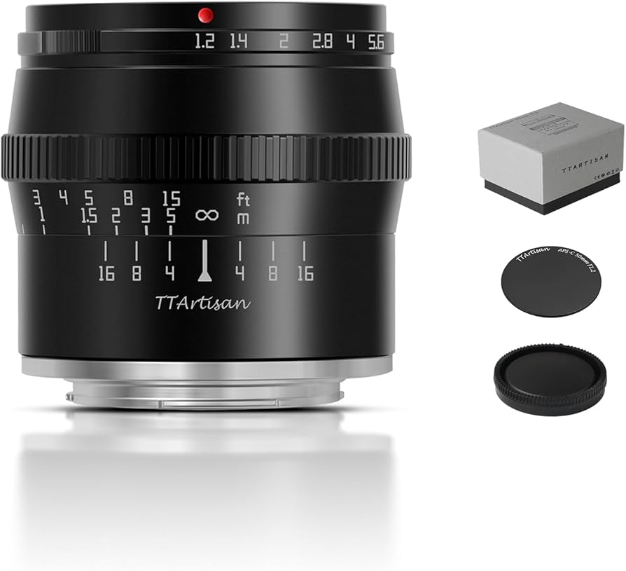 Amazon.com : TTArtisan 50mm F1.2 APS-C Manual Focus Lens for Fuji
