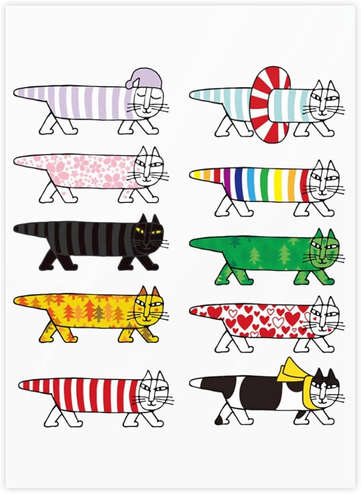 Amazon | リサ ラーソン 1枚 クリスタルステッカー ステッカーセット