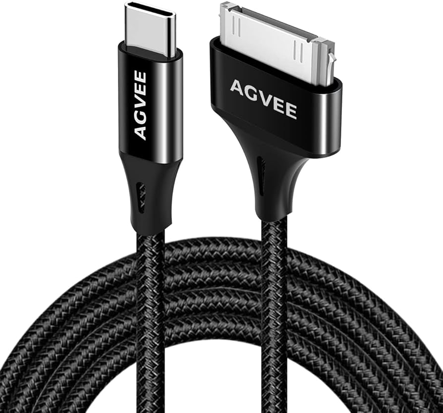 Amazon.co.jp: AGVEE 2個パック 6.6フィート USB-C - 30ピン ケーブル