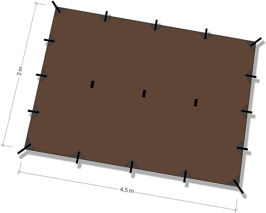 Amazon | DD Tarp XL 4.5mx3m 多用途で軽量なタープ 耐水性 3000mm