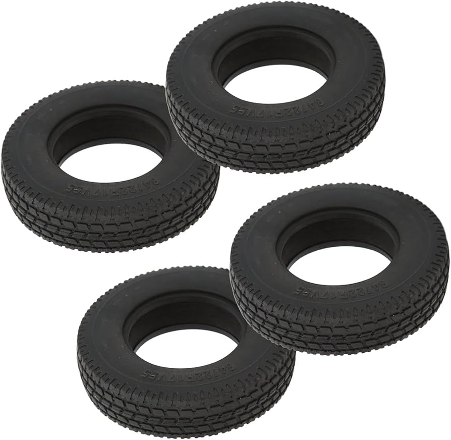 Amazon.co.jp: RC 22mm幅ホイールタイヤ、タミヤ1/14RCトレーラー用の