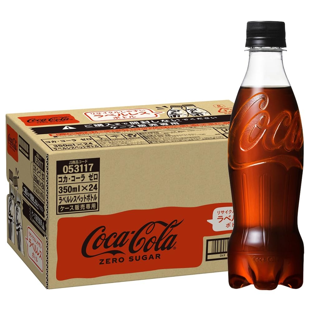 Amazon.co.jp: コカ・コーラゼロ ラベルレス 350mlPET×24本 : 食品