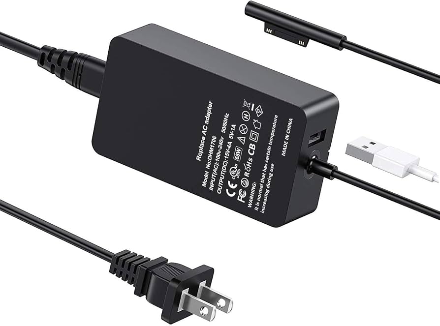 Amazon.com: Surface Laptop Pro Charger Power Supply 65W 15V 4A