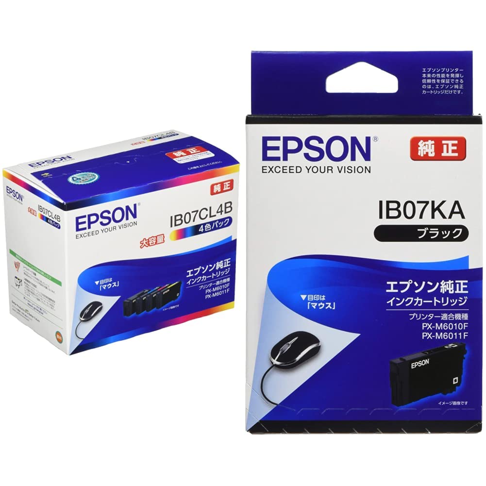 Amazon.co.jp: [セット品] エプソン 純正 インクカートリッジ IB07CL4B