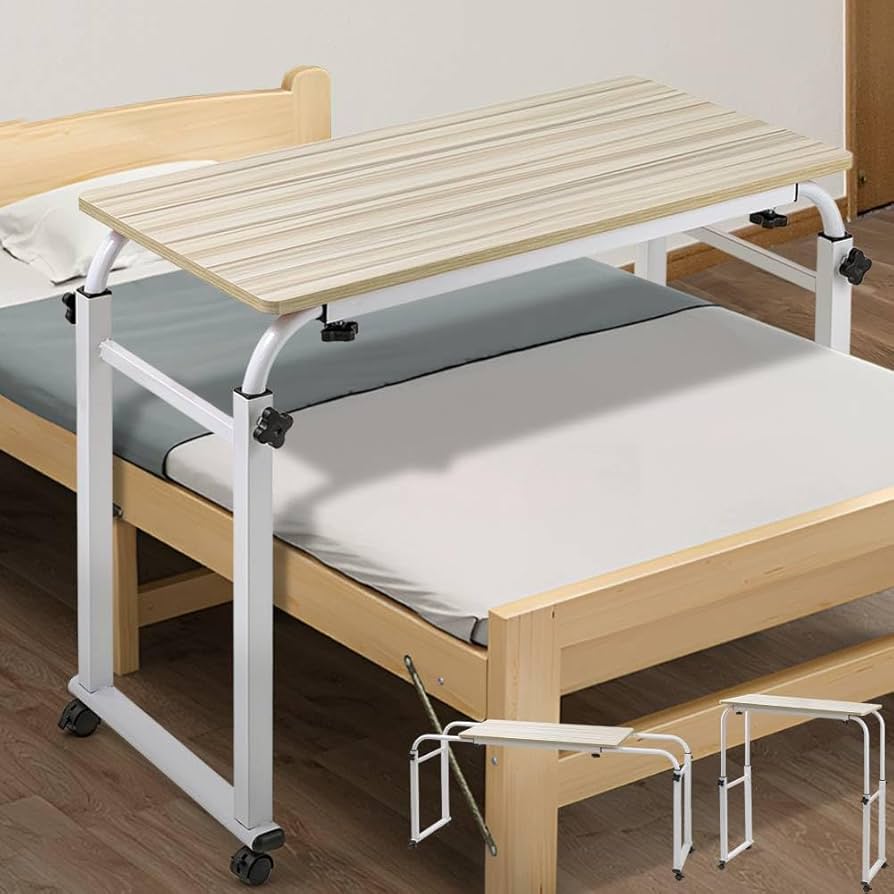 Amazon.co.jp: Bonarca ベッドテーブル 介護 用 伸縮 【幅：シングル