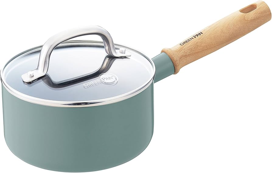 Amazon.co.jp: グリーンパン GREENPAN 片手鍋 ソースパン 16cm IH ガス