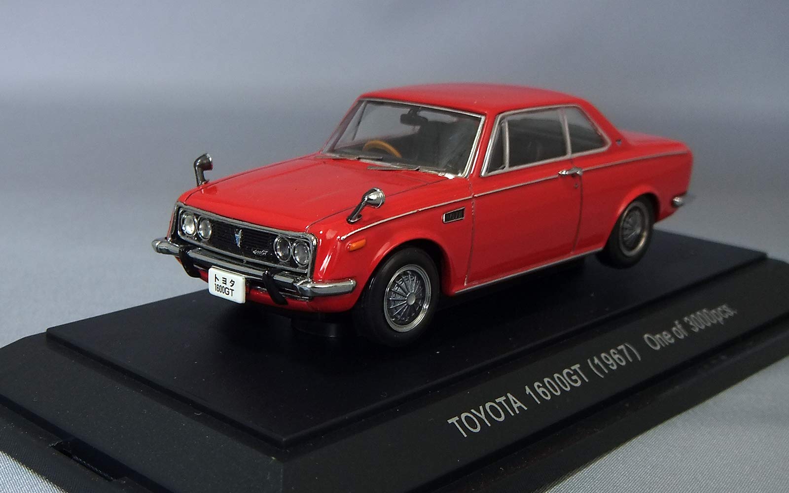 Amazon | エブロ 1/43 トヨタ1600GT 5 1967 レッド 完成品 | ミニカー