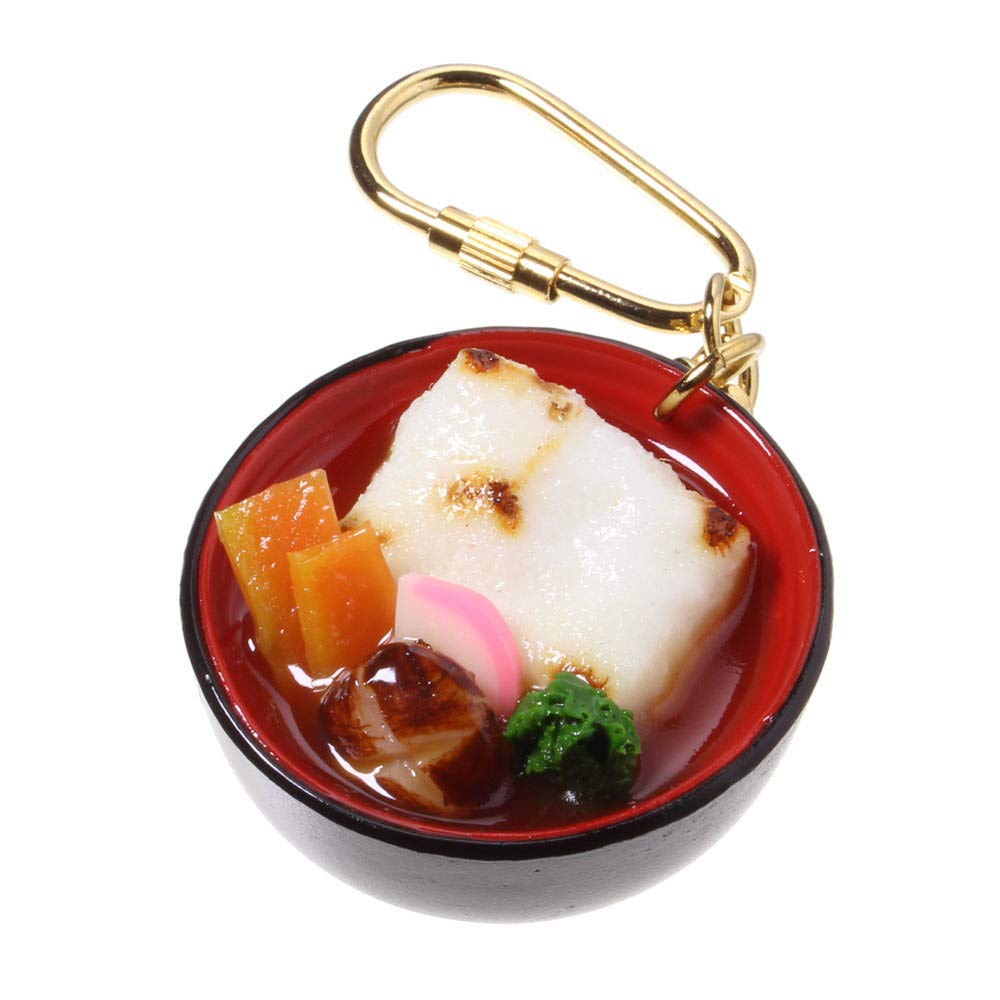 Amazon.co.jp: 食品サンプル屋さんのキーホルダー（お雑煮）【食品