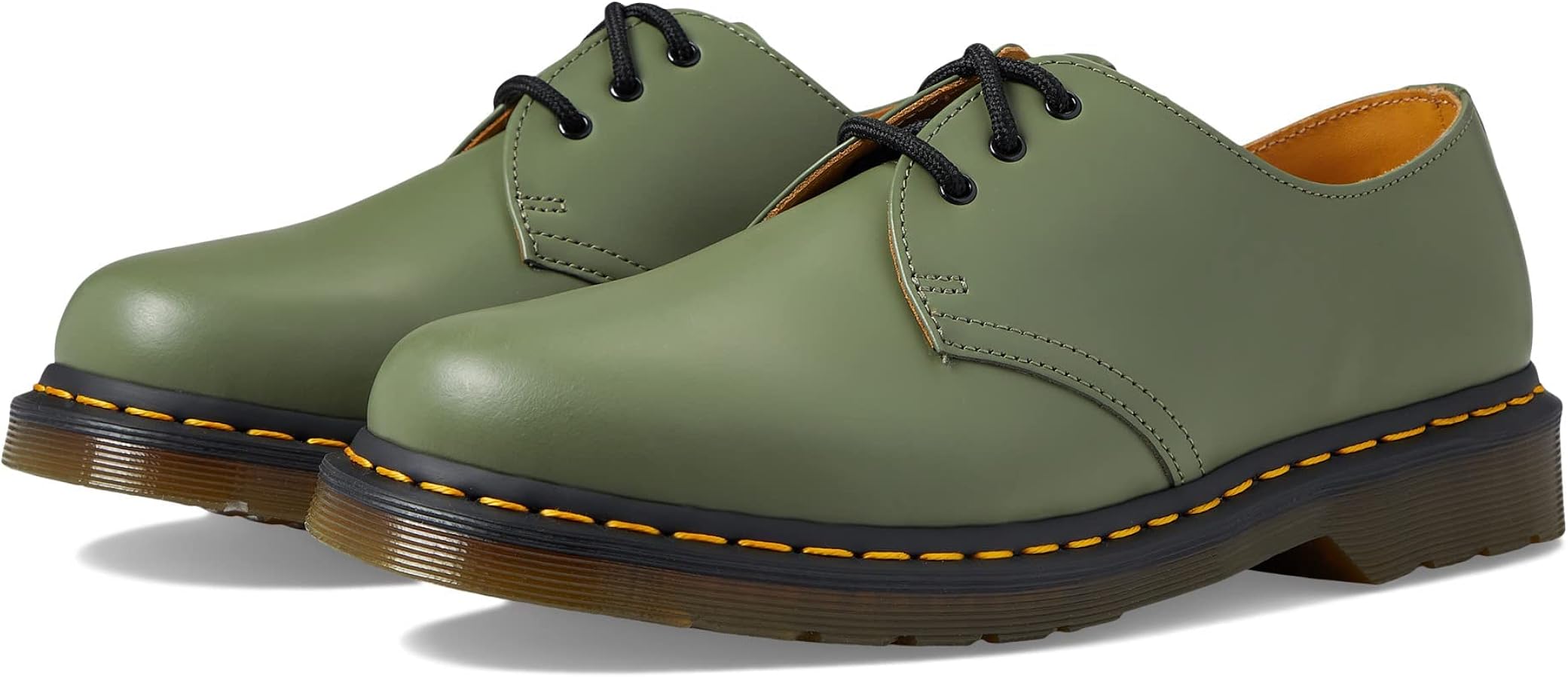 Amazon | Dr.Martens 1461 スムースレザーシューズ カーキ グリーン