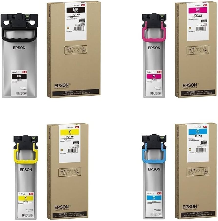 Amazon.co.jp: エプソン 純正インク ip01 4色セット ink PX-M884F PX
