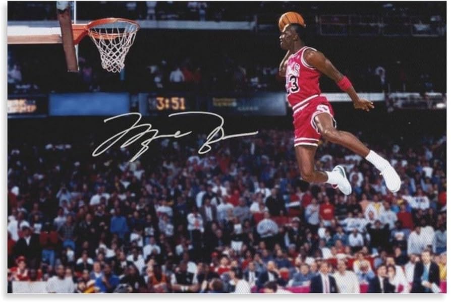 Amazon.co.jp: バスケットボールポスターマイケルジョーダンフライング