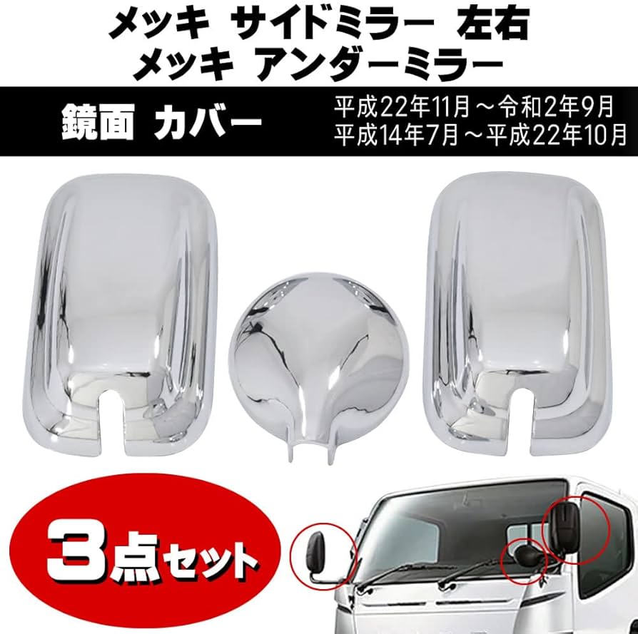 Amazon | one+lifestyle ブルーテック キャンター メッキ ミラーカバー