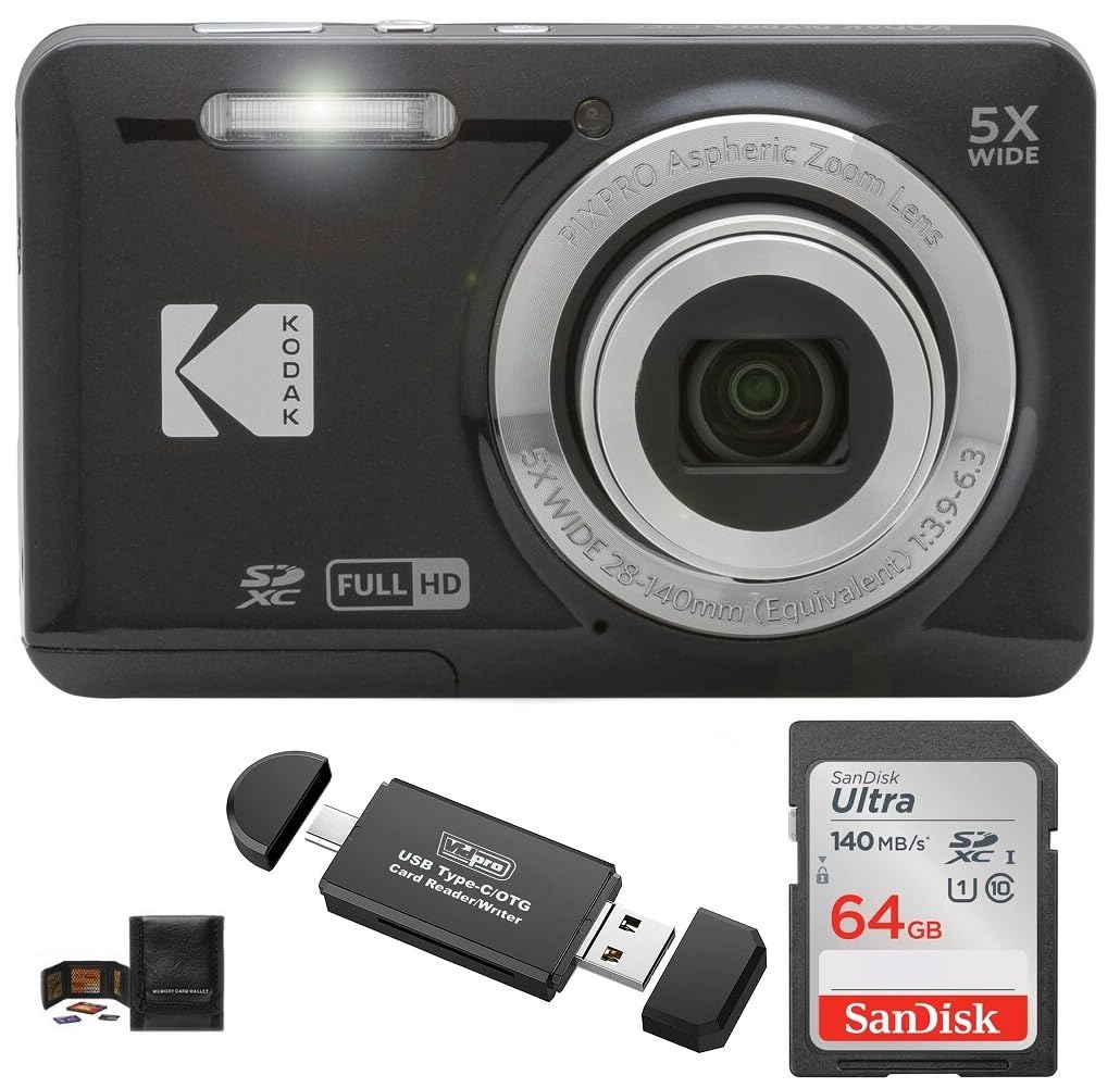Amazon.com : KODAK PIXPRO FZ55 Digital Camera Bundle, Includes