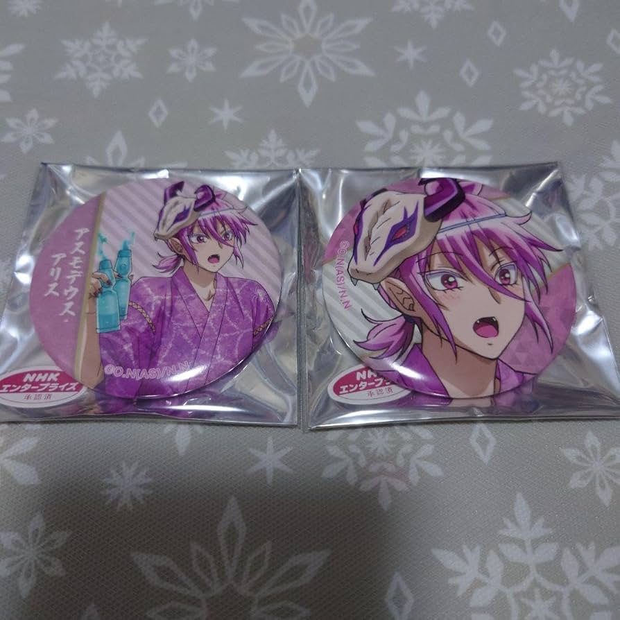 Amazon.co.jp: 入間くん カラオケの鉄人 カラ鉄 缶バッジ アスモデウス