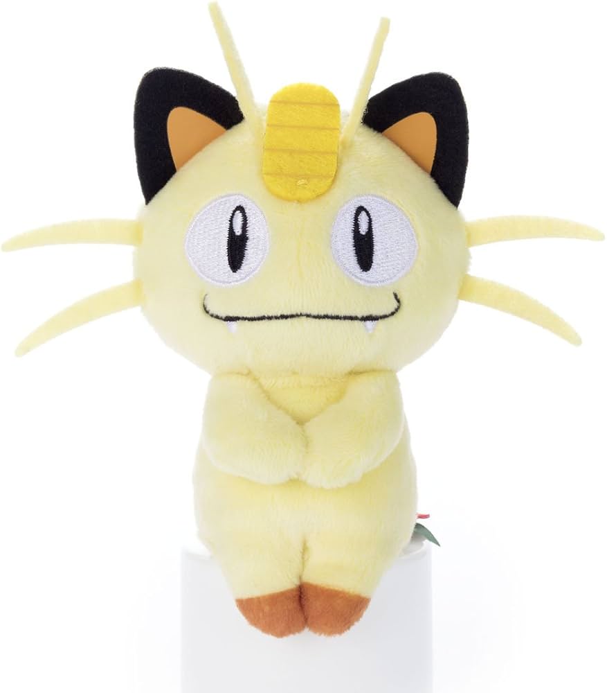 Amazon.co.jp: ポケモン ちょっこりさん ニャース ぬいぐるみ 高さ約