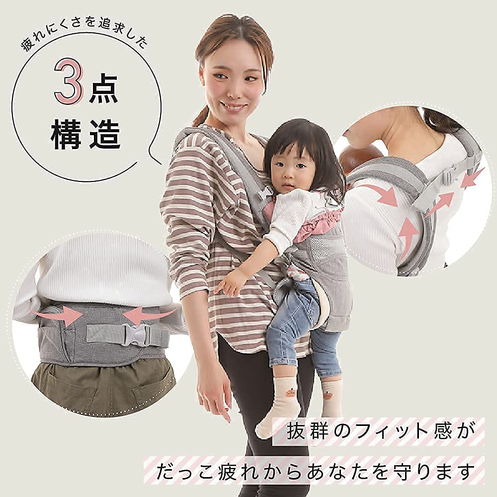 Amazon.co.jp: MIRAI LABO ミライラボ 抱っこひも 抱っこ紐 だっこひも