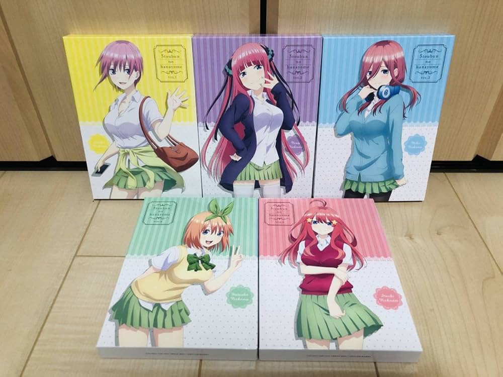 Amazon.co.jp: Blu-ray 五等分の花嫁 1期 初回限定版 全5巻セット : 本