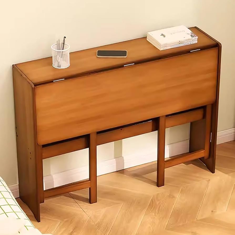 Amazon | 小スペース用折りたたみデスク、竹製折りたたみテーブル