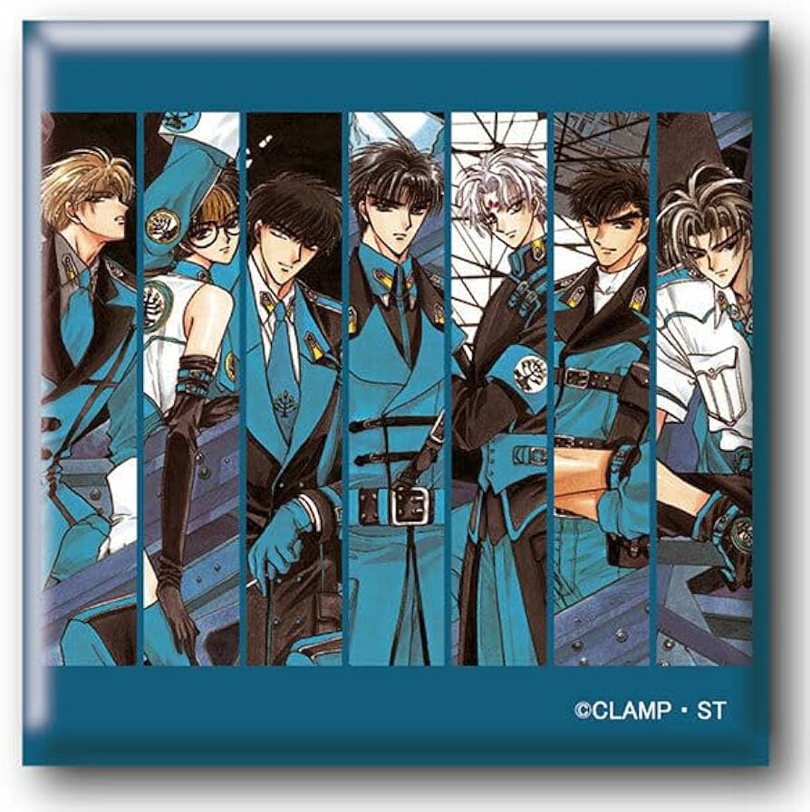 Amazon.co.jp: CLAMP『X』エックス スクエア缶バッジ 地の龍 グッズ