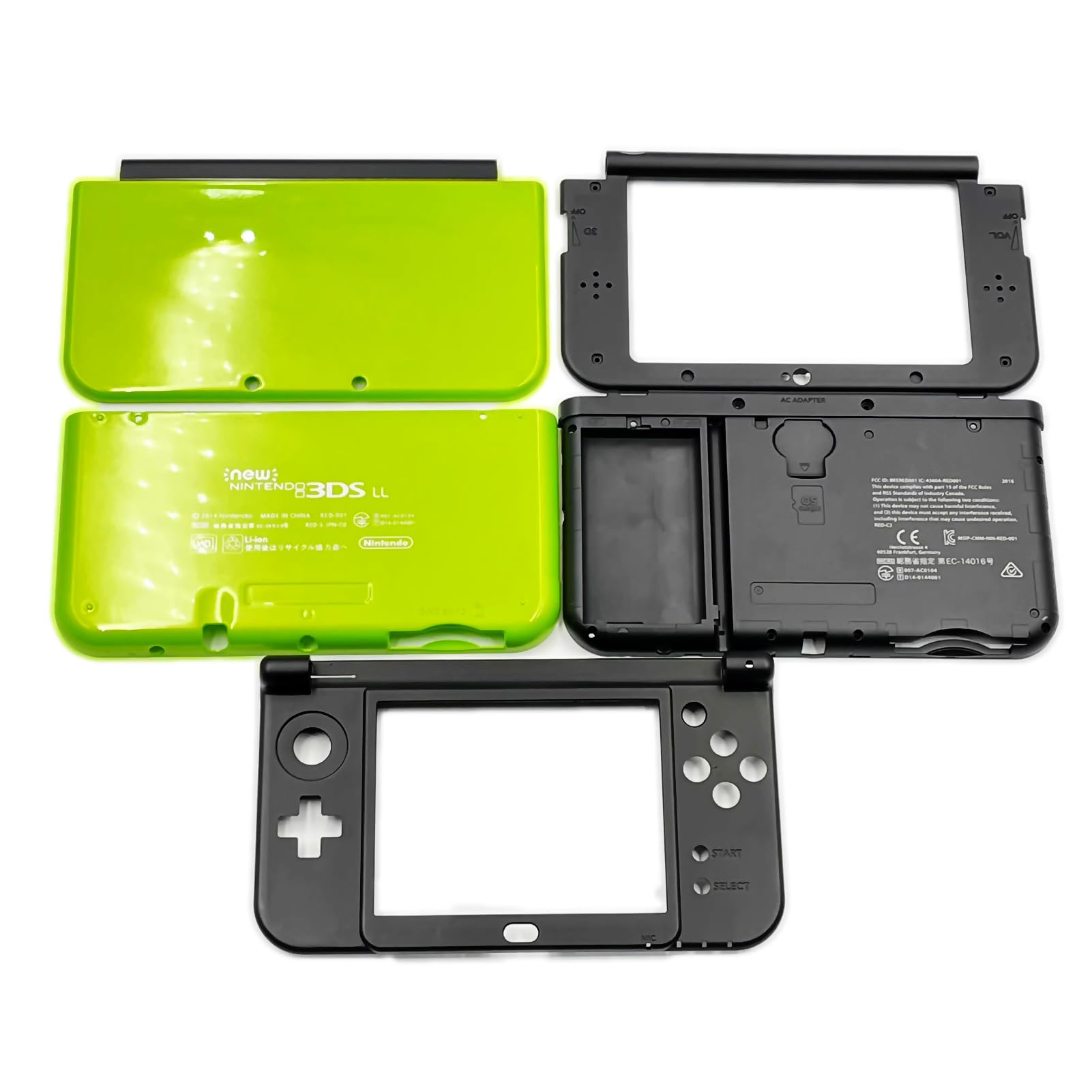 Amazon.co.jp: New3DS XL ハウジングケース シェル グリーンカラー