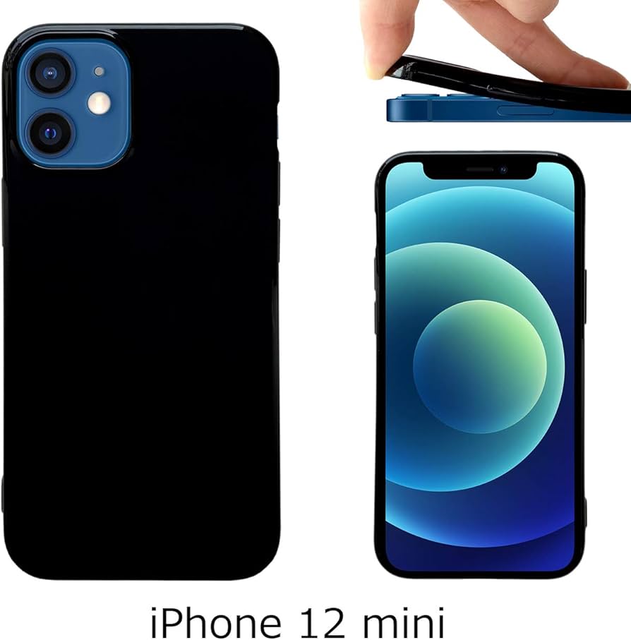 Amazon.co.jp: iPhone 12 mini 【 黒TPU 】 ソフトケース ソフトカバー