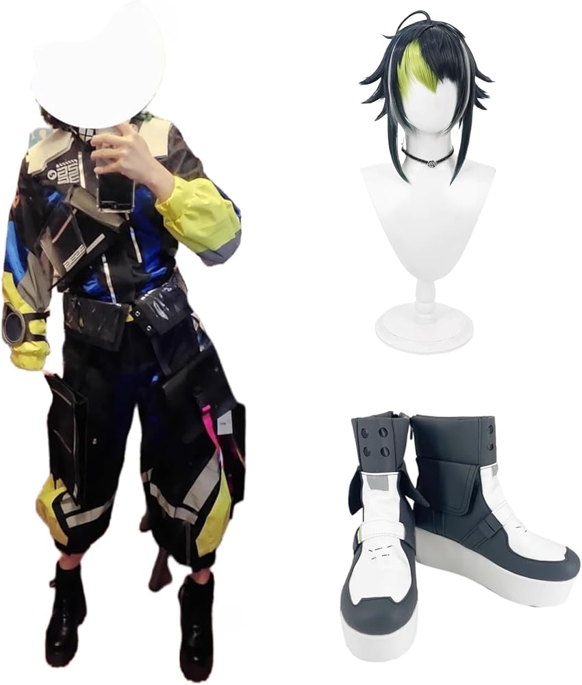 Amazon.co.jp: [ACQ] Z Vtuber 伊波ライ コスプレ衣装（ウィッグ 靴