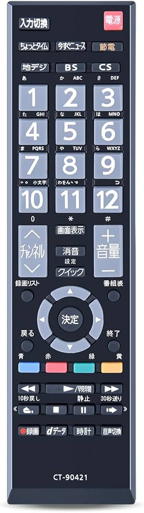 Amazon | テレビリモコン CT-90421 for TOSHIBA 東芝テレビ用リモコン
