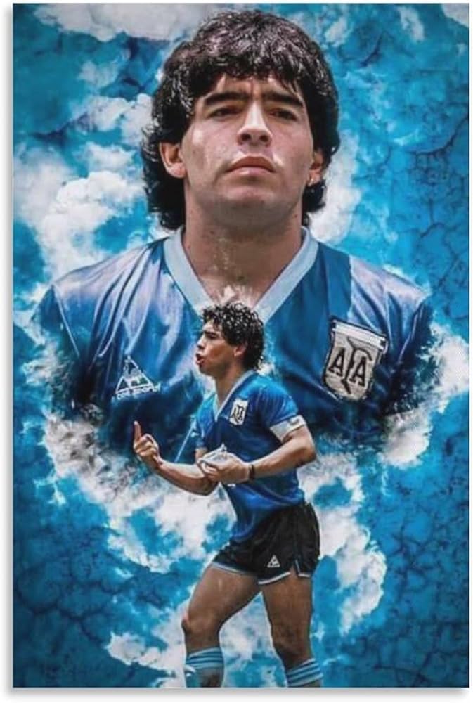 Amazon.co.jp: ディエゴ・マラドーナ アート サッカー選手ポスター