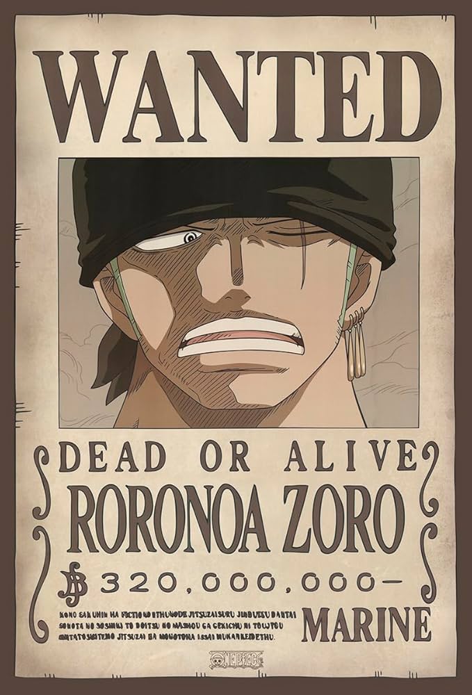Amazon.com: CINEMAFLIX One Piece Wanted POSTER 20 x 13.5 inches
