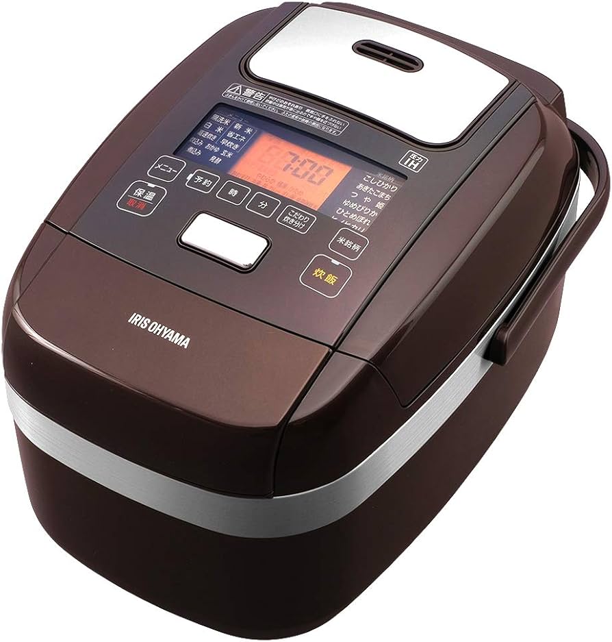 Amazon | アイリスオーヤマ 炊飯器 5.5合 圧力IH式 メタリックブラウン