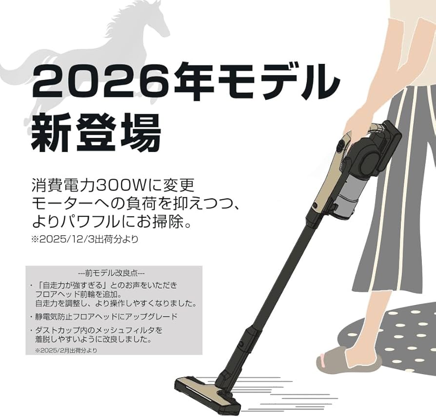 Amazon | Orage RR11 ゴールド コードレス掃除機 2026年モデル