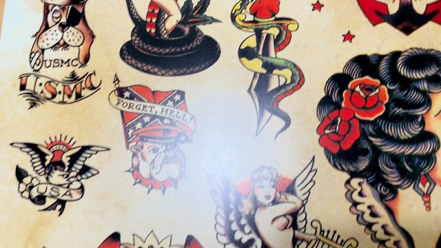 PosterOffice Sailor Jerry Tattoo Flash (Style C) Poster 24x36