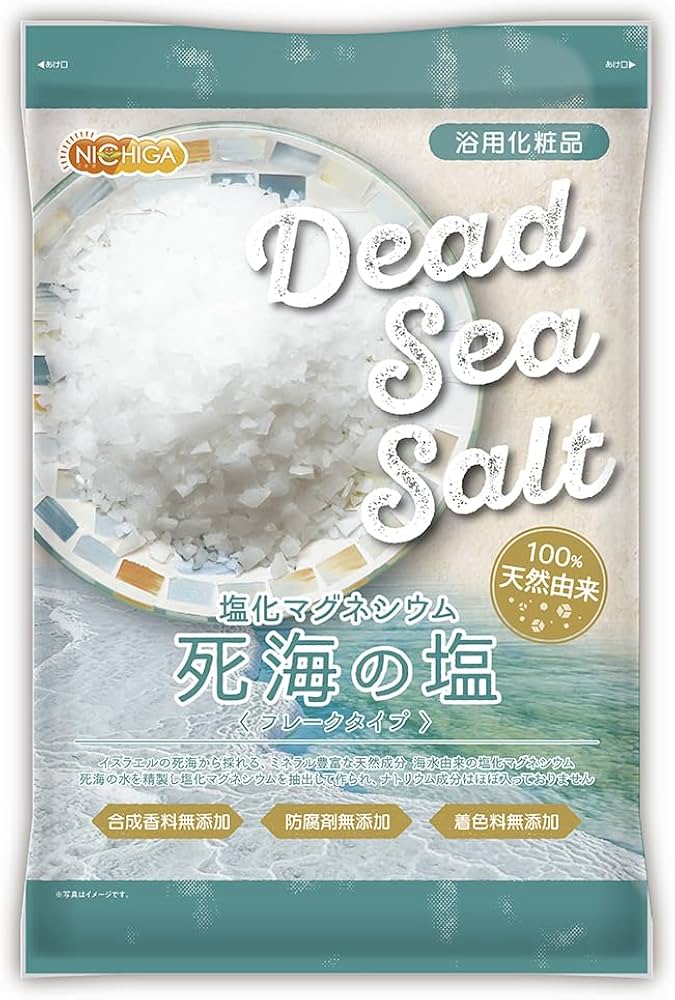 Amazon | NICHIGA(ニチガ) 〈フレークタイプ〉 死海の塩 Dead Sea Salt