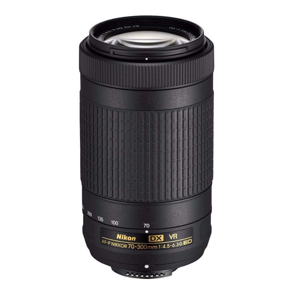 Nikon Nikkor AF-P DX Telephoto Lens, 70-300mm F4.5-6.3G VR Black