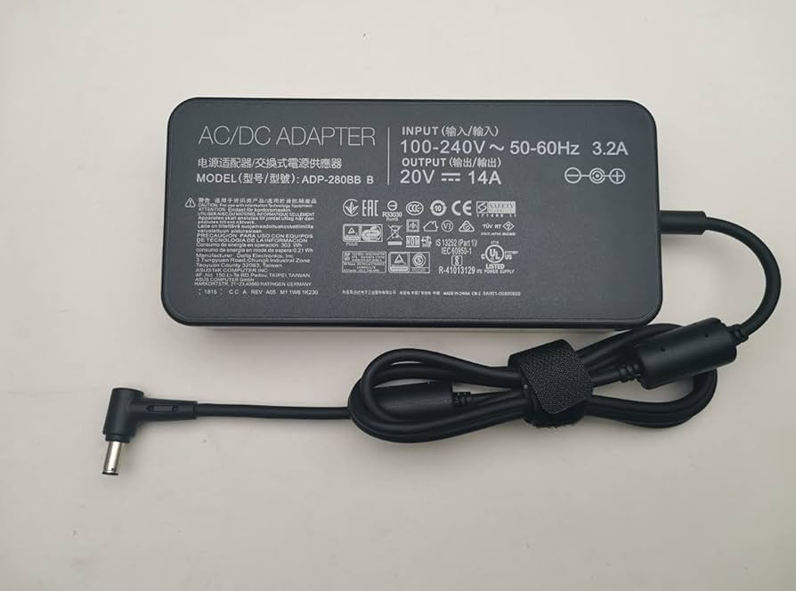 Amazon.com: 20V 14A 280W ADP-280BB B AC Adapter Charger for ASUS