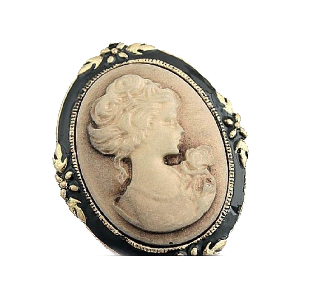 Amazon.com: Vintage Victorian Design Queen Lady Cameo Enamel